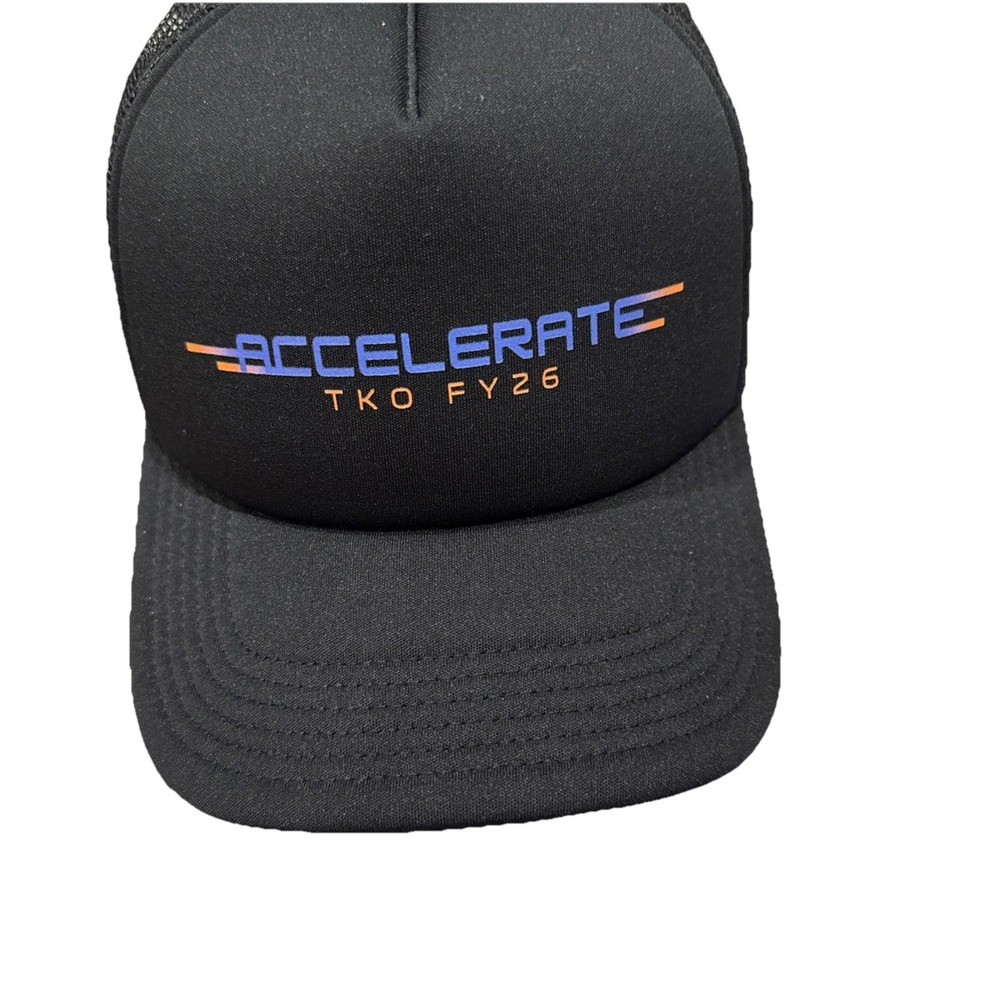 Accelerate Tko Fy26 Extreme Sports Cap Black SnapBack H13